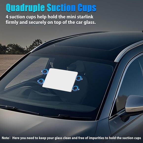 Gadfish Starlink Mini Car Sun Roof Mount, Starlink Mini Mounting 4 Suction Cup - Picture 6 of 11